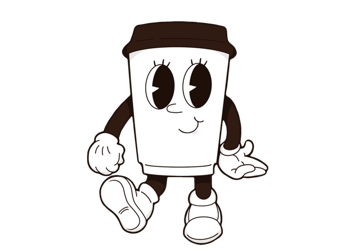 Sunrise’s illustrated coffee cup host